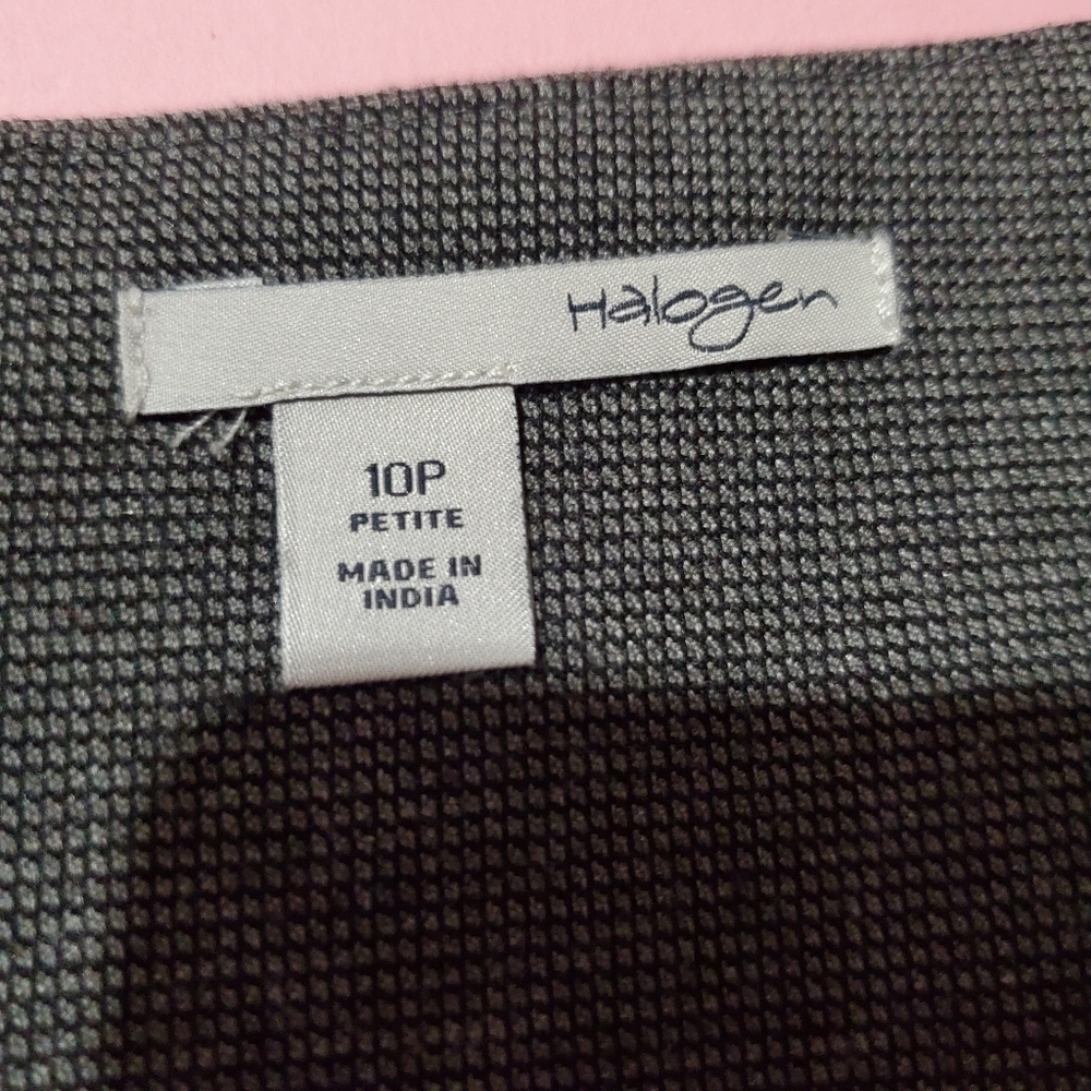 Halogen Grey Pencil Skirt Work Professional Basic - Picture 2 of 3
